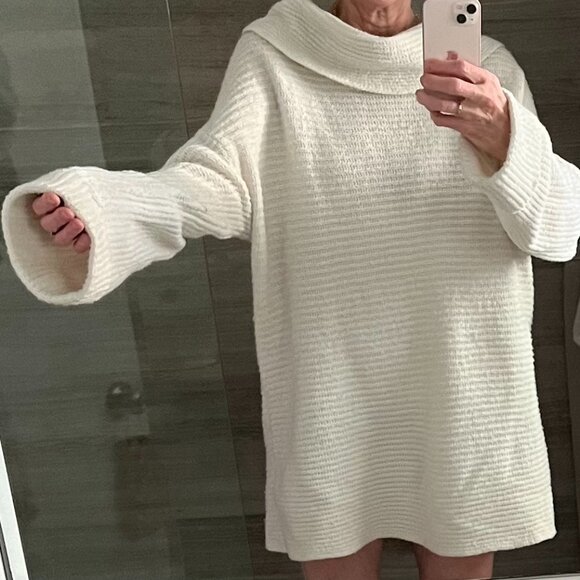 Anthropologie Pilcro Size S Oversized Chunky Ribbed Turtleneck Sweater Size L - Picture 3 of 5